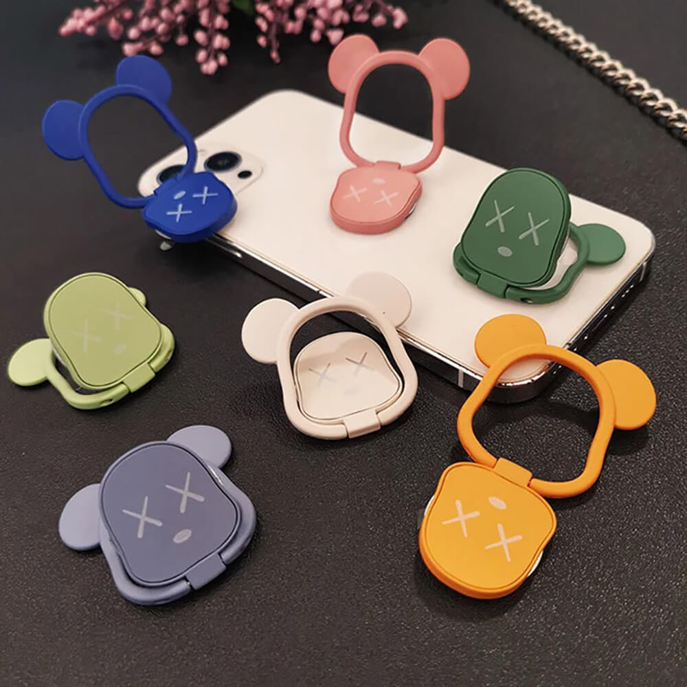 Bear Ring Holder | Light Green | Phone Stand & Finger Grip - MIZO.at