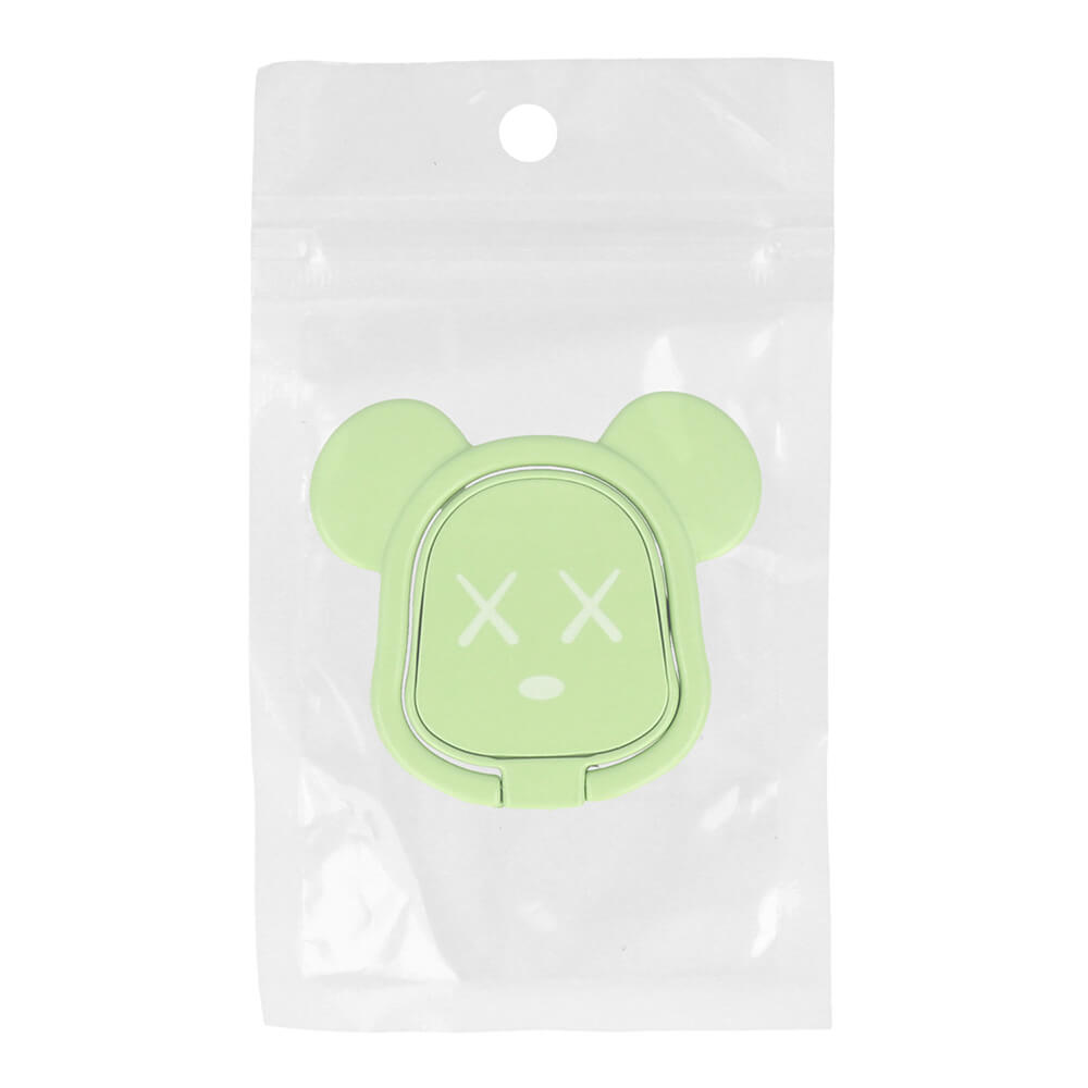 Bear Ring Holder | Light Green | Phone Stand & Finger Grip - MIZO.at