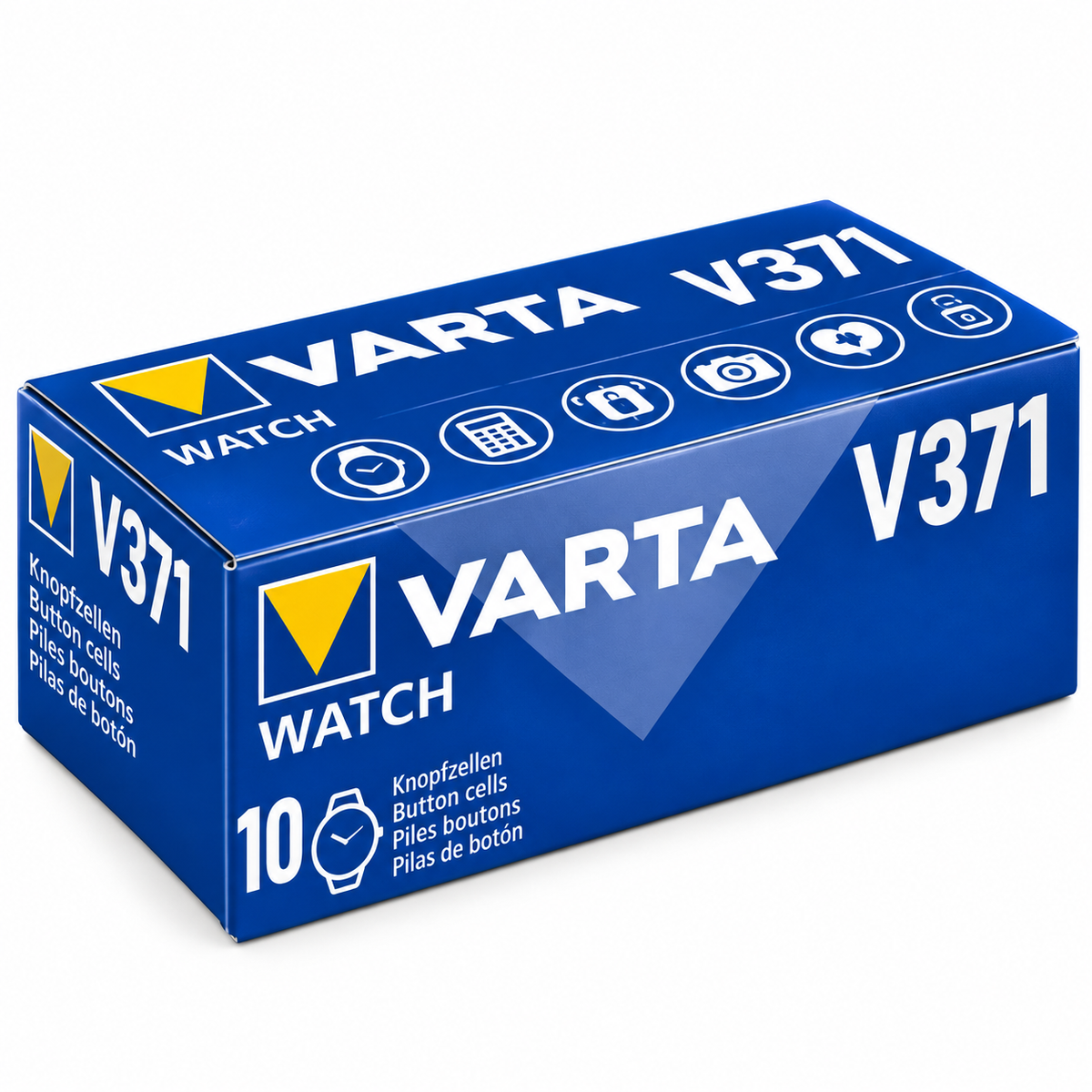 VARTA 371 SR69 1,55V Silberoxid Knopfzellen – 3er Pack