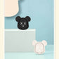 Bear Ring Holder Schwarz | Phone Stand & Fingergriff - MIZO.at