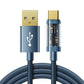 USB-Type-C Kabel, 1,2 m Blau – 3A Schnellladen & Datenübertragung - MIZO.at