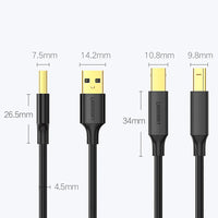 UGREEN USB Printer Cable | 2M Type-B Data Transfer Cable - MIZO.at