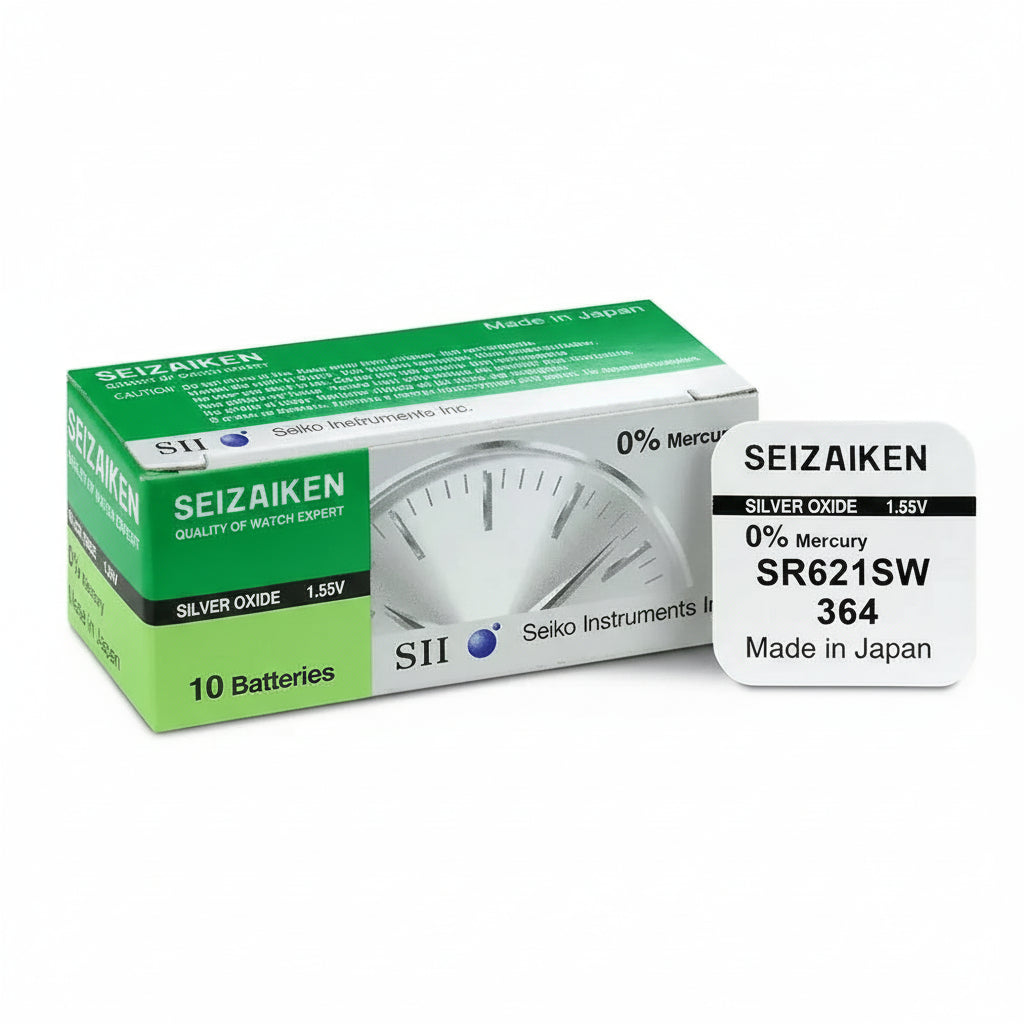 Seizaiken SEIKO 364 SR621SW Silberoxid Uhrbatterie - MIZO.at