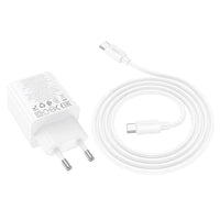 Hoco N55 20W Ladegerät 2×USB-C + 2×USB-A + USB-C/USB-C Kabel Weiß - MIZO.at