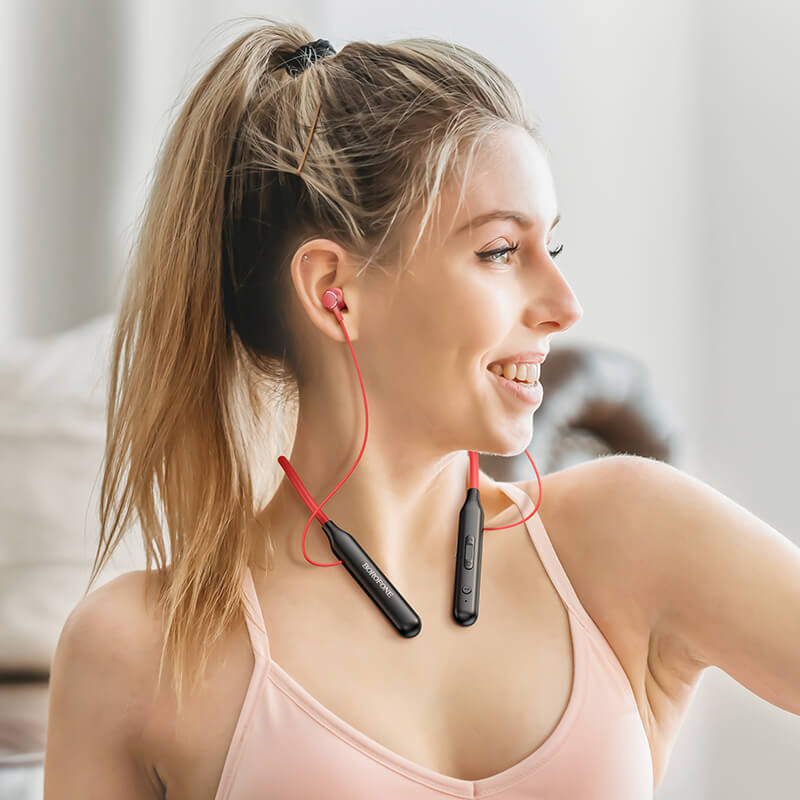 Borofone BE56 Bluetooth Sports Headphones | Red | Sweat Resistant - MIZO.at