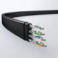 Ugreen Cat 6 Ethernet Kabel 0,5m – 1000 Mbps Flach Schwarz - MIZO.at