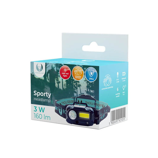 Forever Light LED Headlamp XP-E + COB 3W – 160lm, 1200mAh - MIZO.at