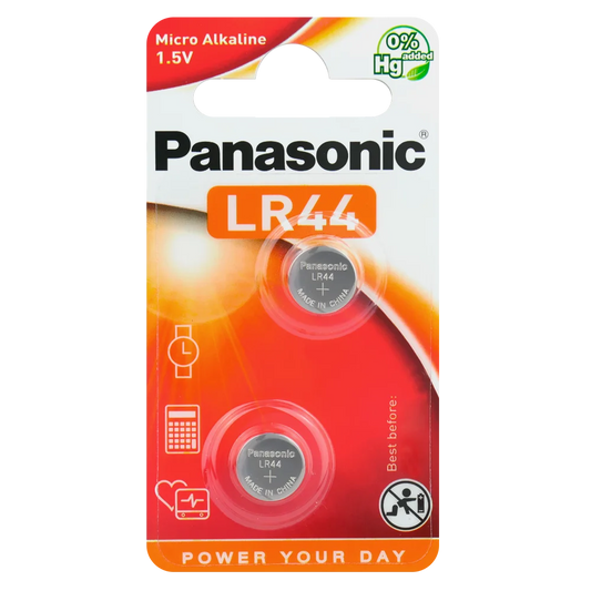 LR44 Knopfzelle 1.5V Batterie AG13 L1154 2 Stück Panasonic