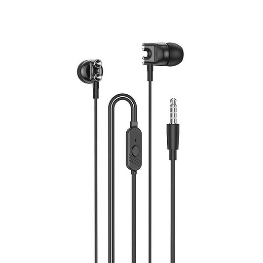 Borofone BM72 Majestic Black Headphones | Wired, 3.5mm Jack - MIZO.at