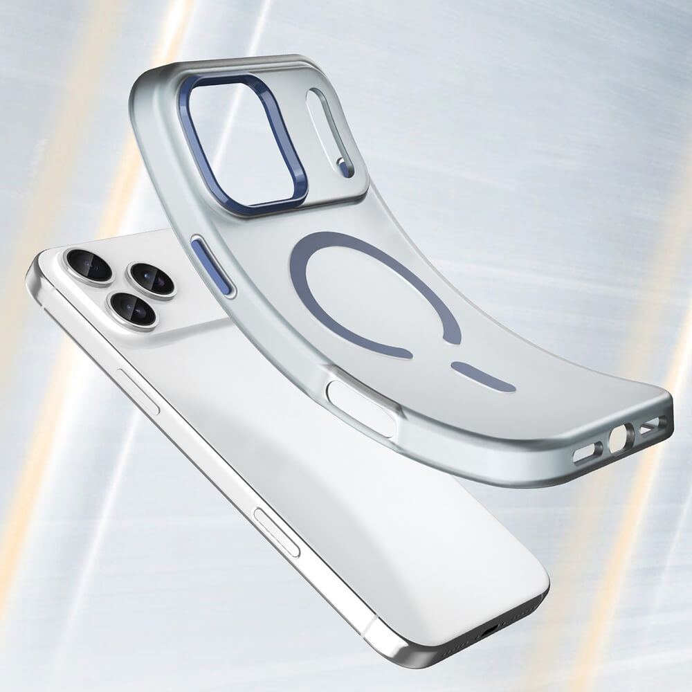 Magnetic Abrasive iPhone 17 Pro Max Case MagSafe Matte Blau - MIZO.at