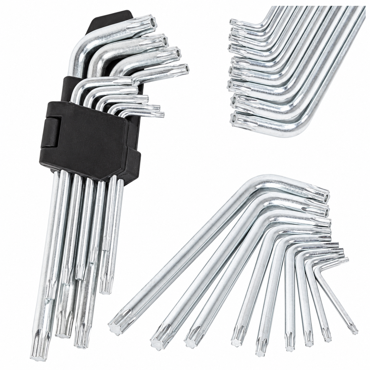 9-teiliges Inbus- und Torx-Schlüsselset – 1,5–10 mm