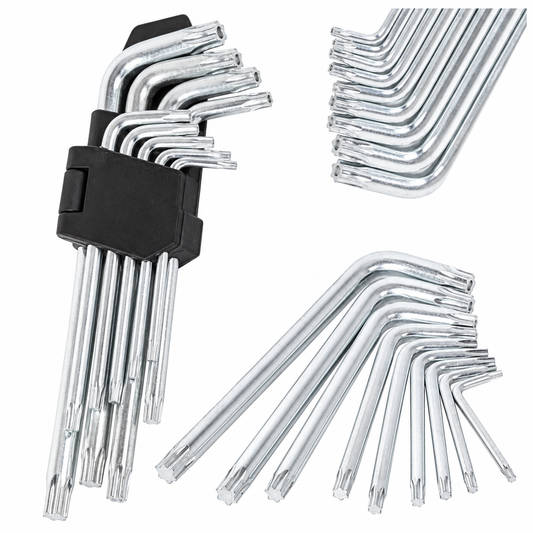 9-teiliges Inbus- und Torx-Schlüsselset – 1,5–10 mm