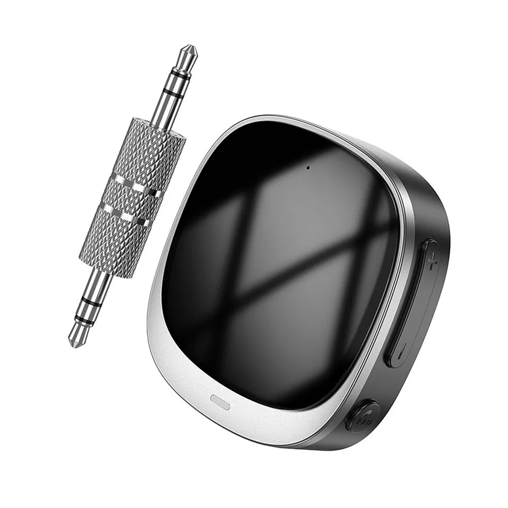 Hoco E80 Bluetooth AUX Adapter 3,5mm Mit Display Schwarz