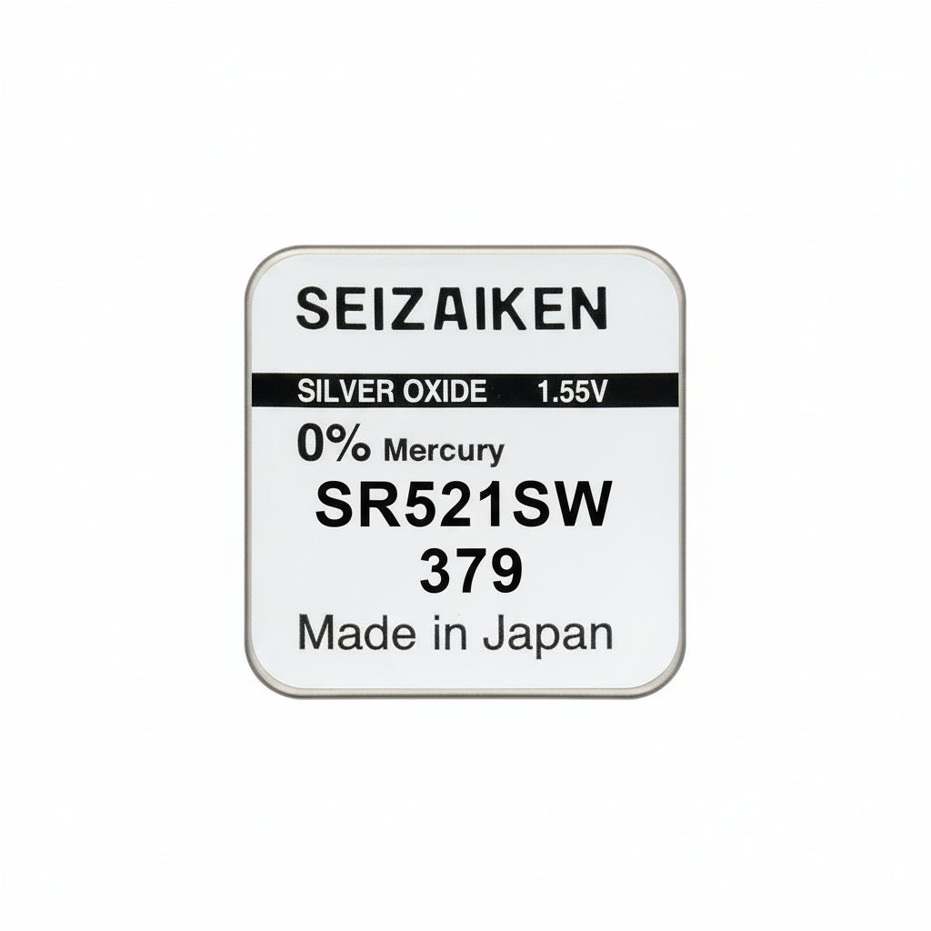 Seizaiken SEIKO 379 SR521SW Silberoxid Uhrbatterie - MIZO.at