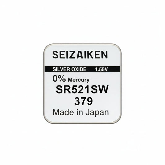 Seizaiken SEIKO 379 SR521SW Silberoxid Uhrbatterie - MIZO.at