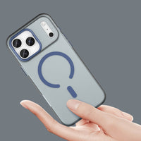 Magnetic Abrasive iPhone 17 Pro Case MagSafe Matte Blau - MIZO.at