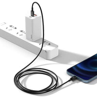 iPhone Ladekabel USB C auf Lightning 20W Schnellladen 1 m Baseus Schwarz