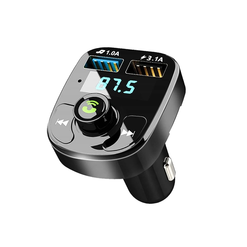 Denmen FM Transmitter Dual USB Schwarz DZ18 - MIZO.at