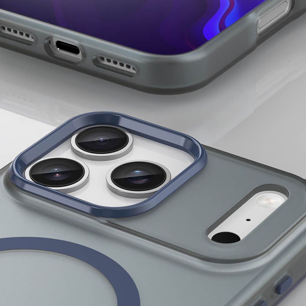 Magnetic Abrasive iPhone 17 Pro Max Case MagSafe Matte Blau - MIZO.at