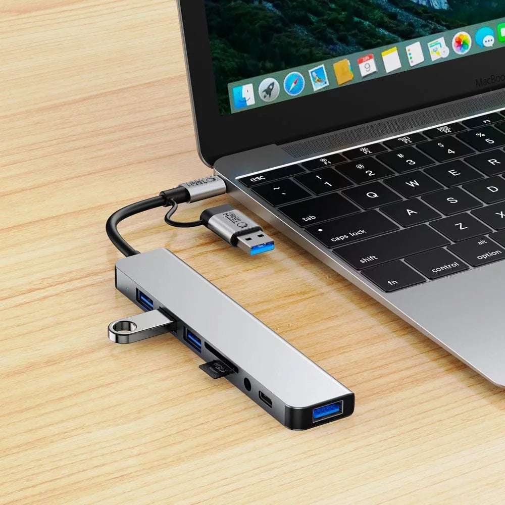 Tech-Protect HB06 9-in-1 USB-C Hub | Multiport Adapter, Space Grey - MIZO.at