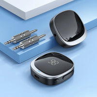 Hoco E80 Bluetooth AUX Adapter 3,5mm Mit Display Schwarz