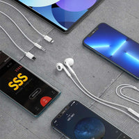 Dudao X14Pro T USB-C Earphones | White In-Ear Headphones - MIZO.at