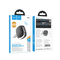Hoco E80 Bluetooth AUX Adapter 3,5mm Mit Display Schwarz