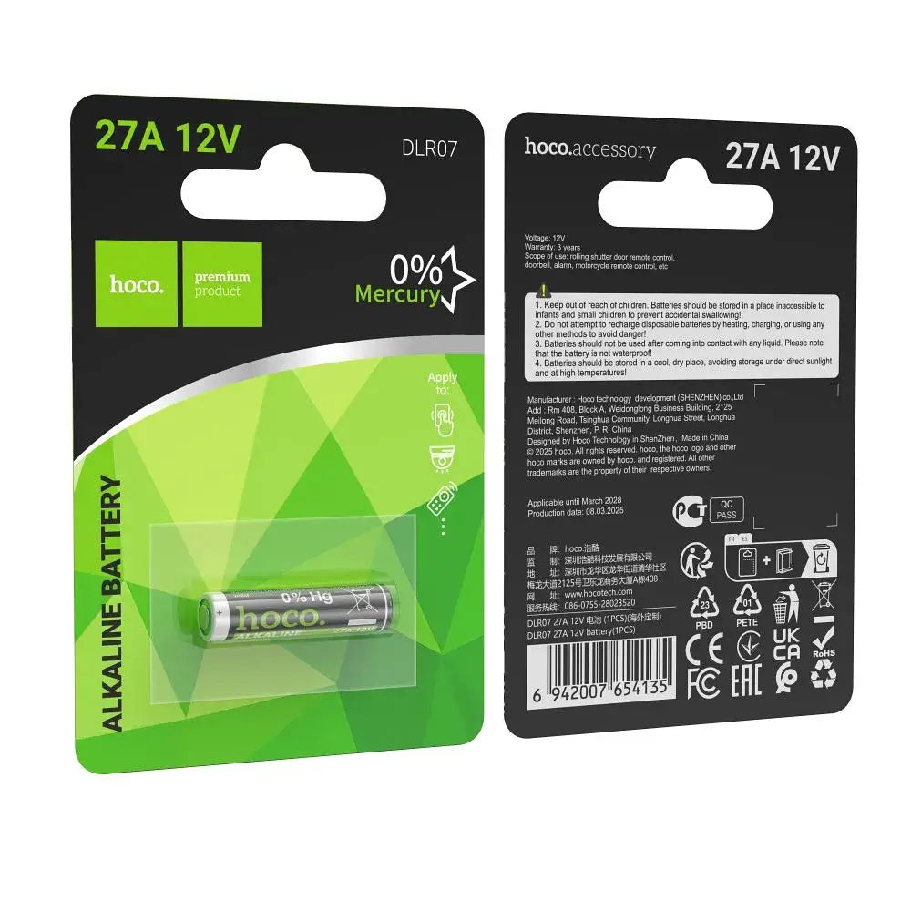 Hoco 27A Alkaline Batterie 12V DLR07 1 Stück - MIZO.at