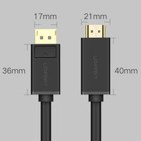 Ugreen DisplayPort to HDMI Adapter | 4K 30Hz, Audio & Video Transfer - MIZO.at