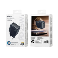 20 W USB-C PD Schnellladegerät Wandladegerät Schwarz