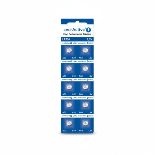 everActive LR41 AG3 Alkaline Knopfzellen 10er Pack - MIZO.at