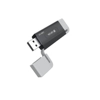 Devia EL240 2-in-1 Card Reader USB/USB-C 3.0 – Black - MIZO.at