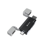Devia EL240 2-in-1 Card Reader USB/USB-C 3.0 – Black - MIZO.at
