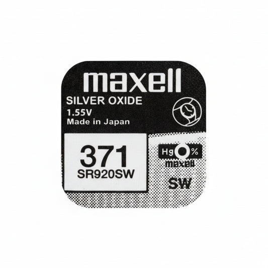 Maxell 371 SR920SW Silberoxid Uhrbatterie Made in Japan - MIZO.at