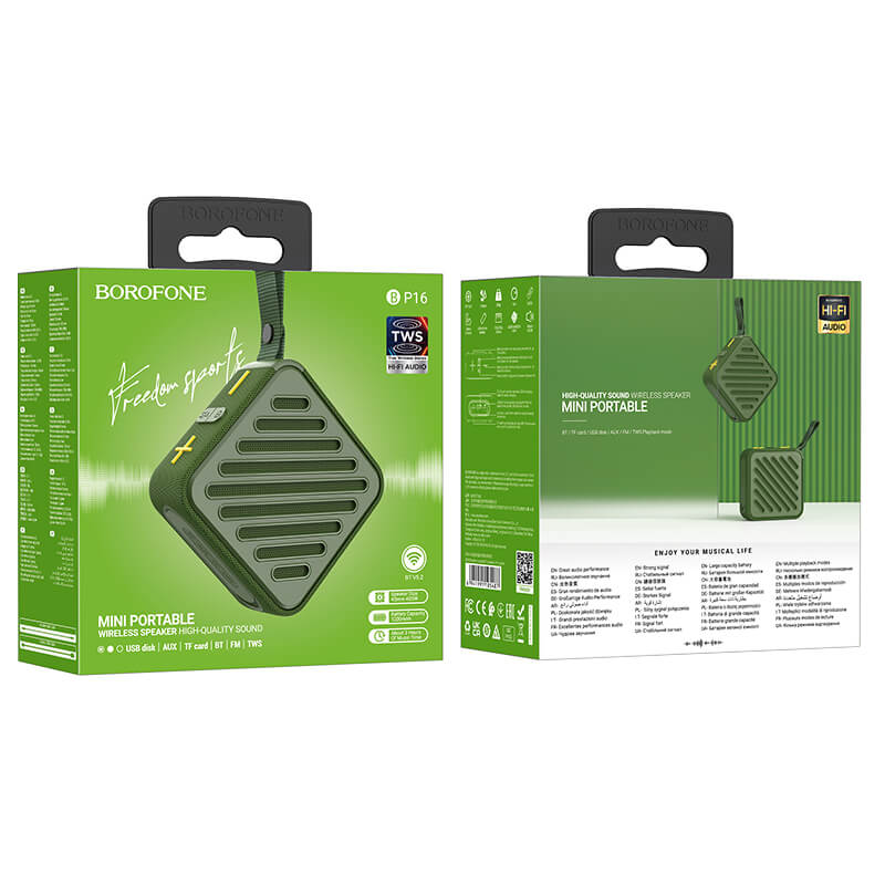 Wireless Bluetooth Speaker BP16 Freedom Green | Compact & Powerful - MIZO.at