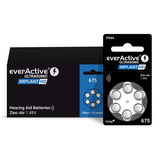 6er Pack everActive Ultrasonic Implant HD 675 PR44 1,45 V - MIZO.at