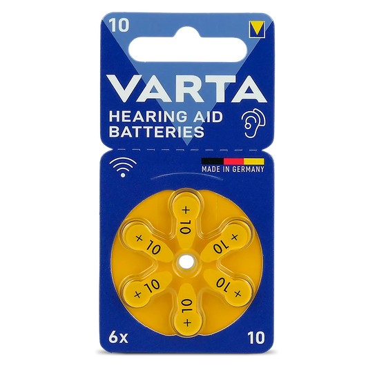 6er Pack Varta Hörgerätebatterien 10 PR70 1,45 V - MIZO.at