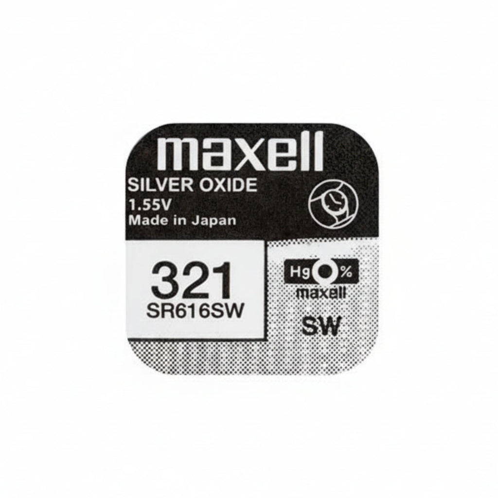 Maxell 321 SR616SW Silberoxid Uhrbatterie Made in Japan - MIZO.at