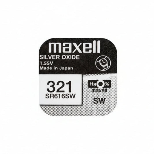 Maxell 321 SR616SW Silberoxid Uhrbatterie Made in Japan - MIZO.at