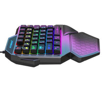 Forev Gaming Tastatur Kabelgebunden Beleuchtet Schwarz FVF6 - MIZO.at