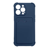 iPhone 12 Pro Max Card Wallet Marineblau – Airbag Armor Case - MIZO.at
