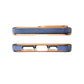 Blau iPhone 13 Pro Case – Goldrahmen Farbwechsel Gel Schutzcover Premium - MIZO.at