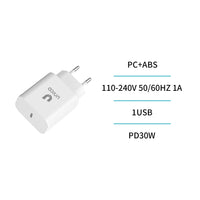 HC4340 USB-C PD 30W Schnellladegerät Weiß