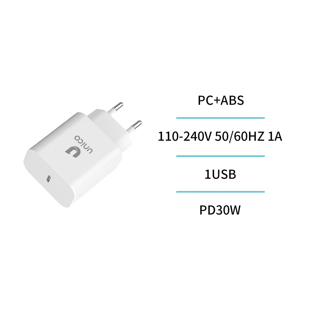 HC4340 USB-C PD 30W Schnellladegerät Weiß