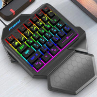 Forev Gaming Tastatur Kabelgebunden Beleuchtet Schwarz FVF6 - MIZO.at