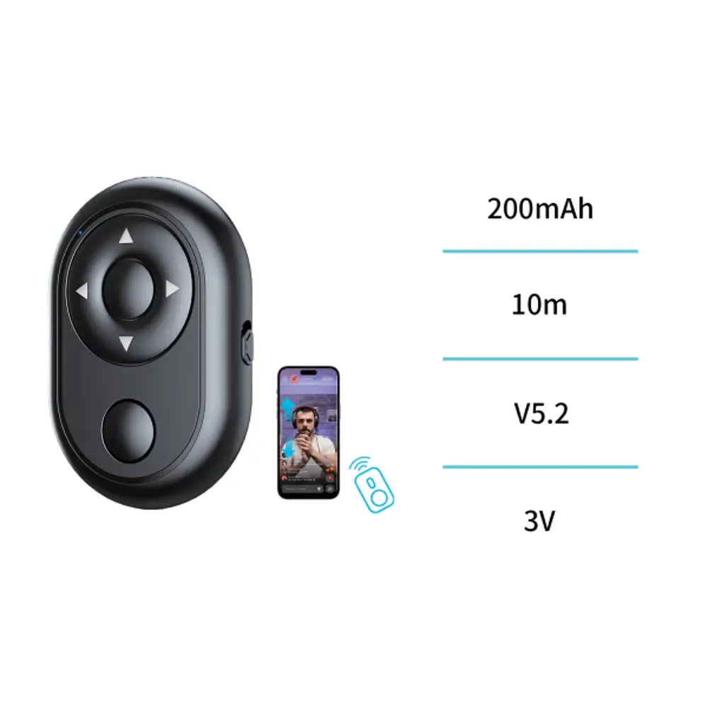 Unico RT1718 Bluetooth-Fernbedienung TikTok & Selfies – Schwarz - MIZO.at
