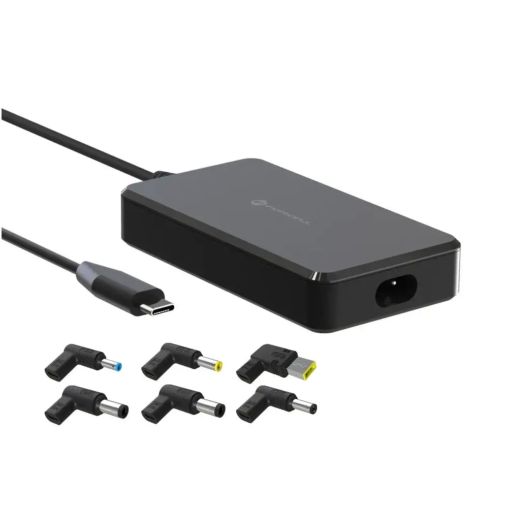 Forcell E856 Universal Laptop Charger 90W 6 Adapter Schwarz