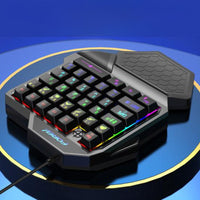 Forev Gaming Tastatur Kabelgebunden Beleuchtet Schwarz FVF6 - MIZO.at