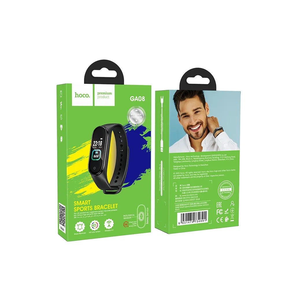 Hoco GA08 Smart Sport Armband Fitness Tracker Schwarz