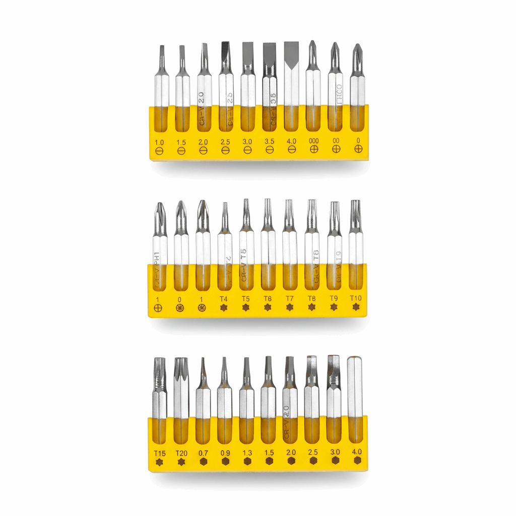 Präzisions Schraubendreher Set 32 Bits Torx PH PZ Hex Feinmechanik - MIZO.at